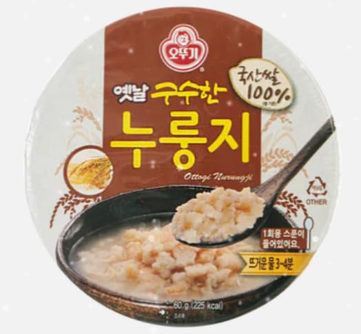 Ottogi Nurungi, Scorched Rice Bowl 오뚜기 옛날 구수한 누룽지2.11oz, 4Pack