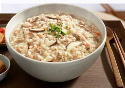 CJ BIBIGO Korean Porridge Combo - Avalon Rice (180ml x 5), Sweet Pumpkin(180ml x 2), Mushroom & Vegetable(180ml x 2), and Sweet Red Bean(180ml x 1) Combo (10 Combo)