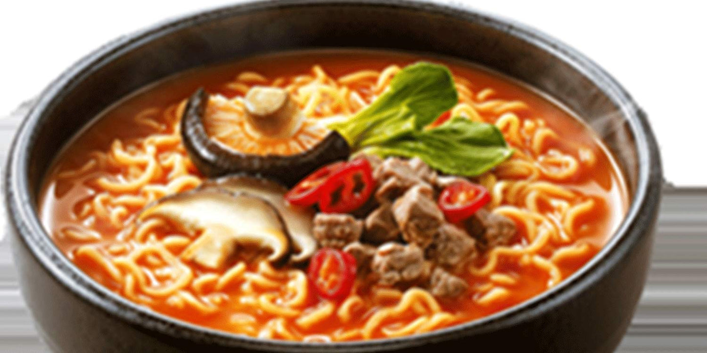 Nongshim Shin Ramyun Black with Premium Beef Broth, 4.58 Ounce (Pack of 10)