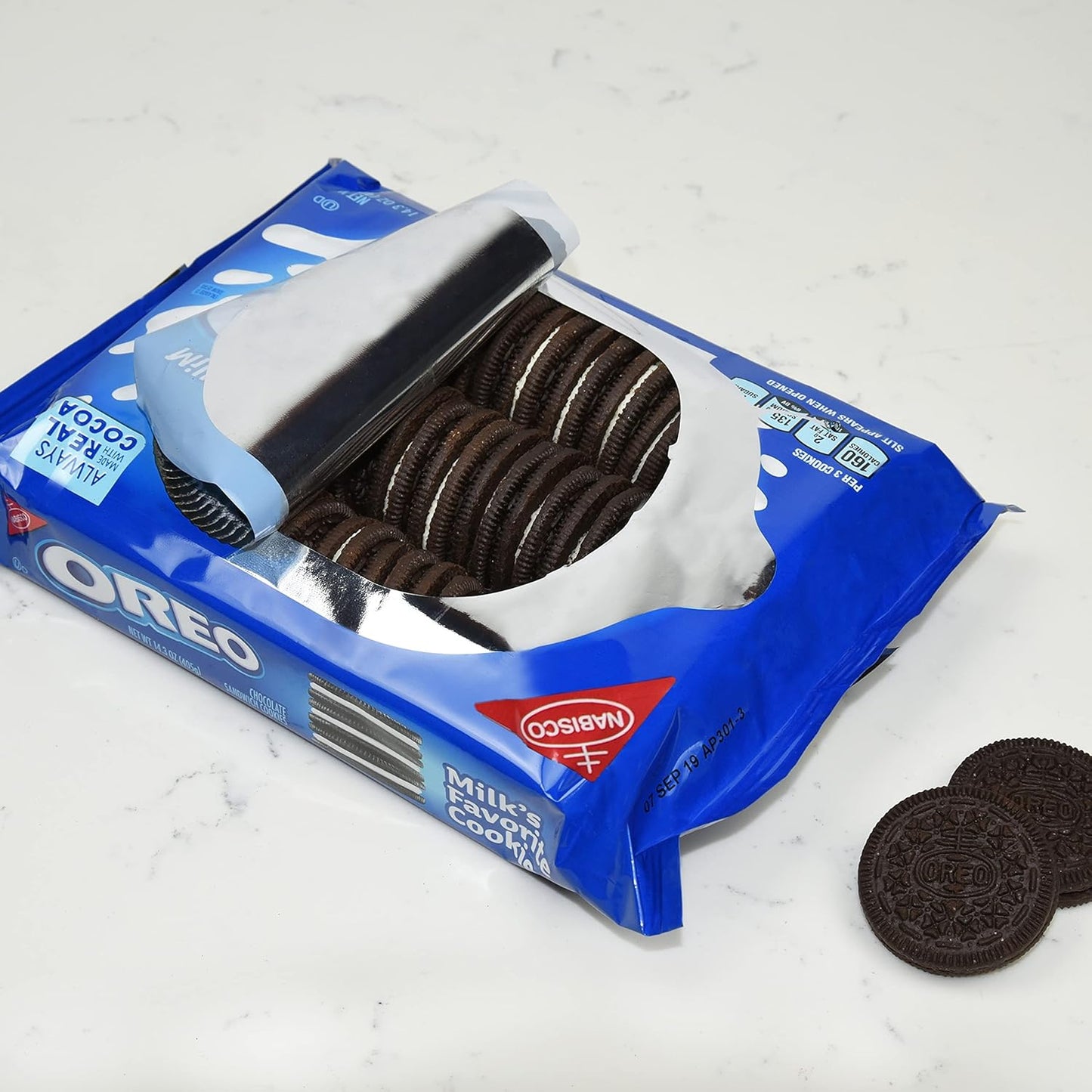 OREO Chocolate Sandwich Cookies, Family Size, 12 - 18.12 Ounce Packs (Pack of 12)