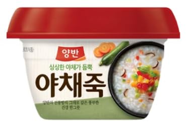 Dongwon Yangban Korean Traditional Rice Porridge With Pine Nut (285g) 양반 양반 고소한 국내산 잣이 듬쁙 잣죽 (6 Pack) + Rice Porridge With Vegetable(285g) 동원 양반 싱싱한 야채가 듬쁙 야채죽 285g- Total Pack of 12