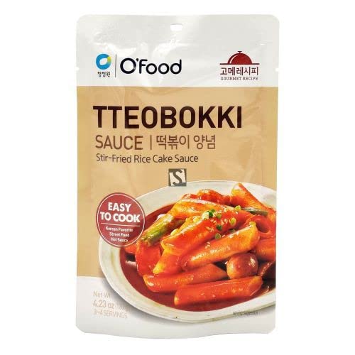 Daesang Chung Jung One O'FOOD Tteobokki Sauce (Stir-Fried Rice Cake Sauce) 120g 甜辣韩国炒年糕酱 - (Pack of 6)