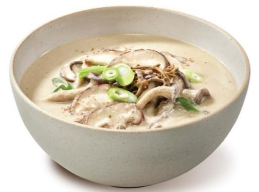 Korean Style Traditional Mushroom With Perilla Soup 아워홈 고소한 버섯 들깨탕 Easy To Cook Meal Kit (400g/14.1Ounce) - 10Pack