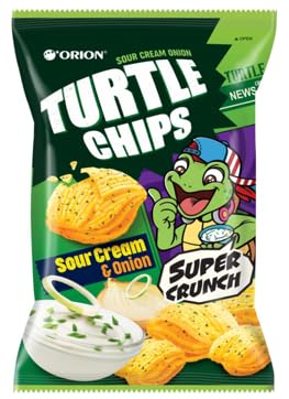 Turtle Chips Sour Cream and Onion, 160g - 4Pack