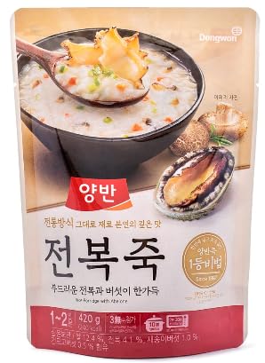 Dongwon Yangban Microwavable Rice Porridge with Abalone (420g) 동원 양반 전복죽 - 6 Pack