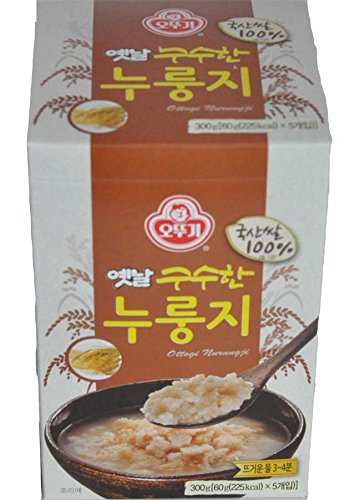 Ottogi Scorched Rice Chip (2.1ozX5pack/case)구수한 누룽지(60gX5pack/1case) (4 CASES)