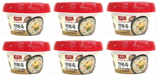 Dongwon Yangban Korean Rice Porridge with Abalone, 동원 양반 전복죽285g, Pack of 6
