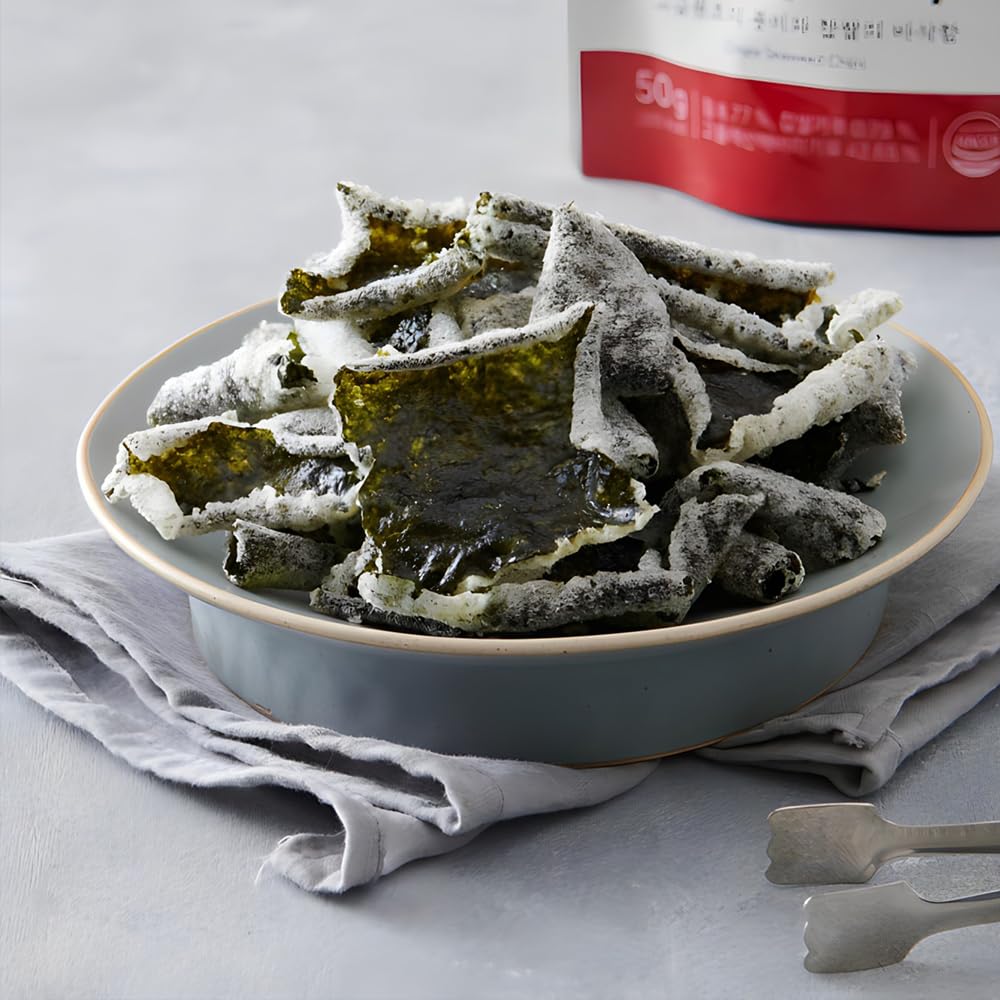 Dongwon YANGBAN Seaweed Chips | Classic Original Flavor | Authentic Korean Seaweed Nori Snack | Crispy and Light | Traditional Kimbugak (김부각) Snack (1.76 oz x 8 packs)