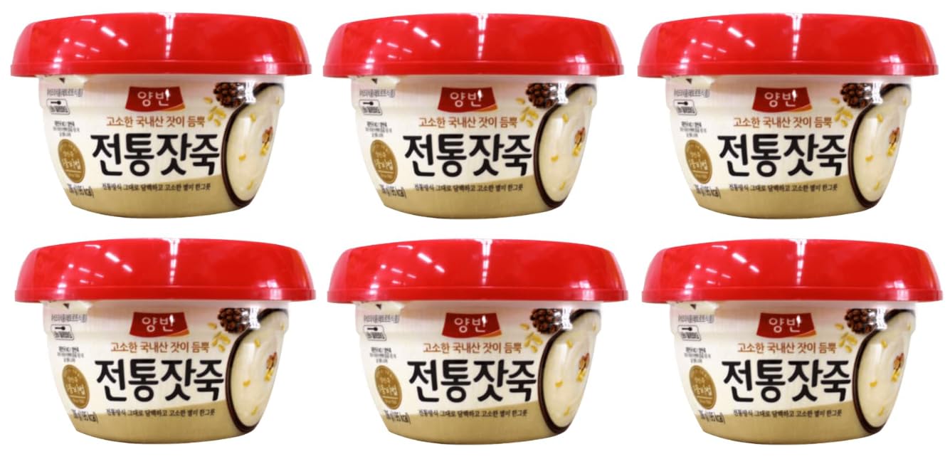 Dongwon Yangban Korean Rice Porridge with Pine Nut, 동원 양반 전통 잣죽285g, Pack of 6