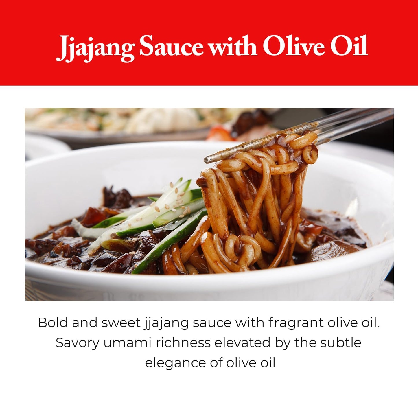 Wang Olive Oil Jjajang Black Beane Noodle,  왕 올리브 간짜장 Pack of 6