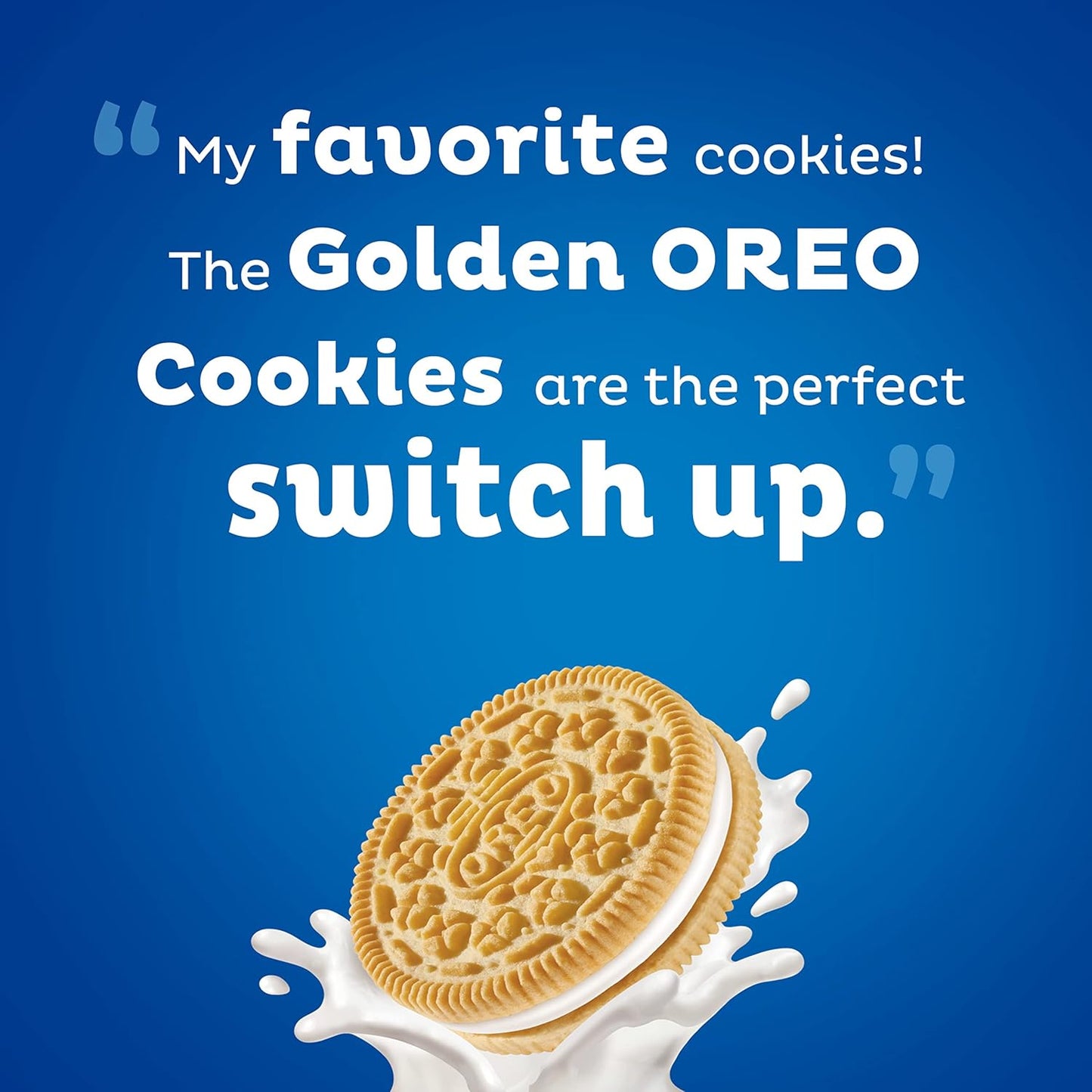 OREO Golden Sandwich Cookies, Family Size, 12 - 18.12 oz Packs