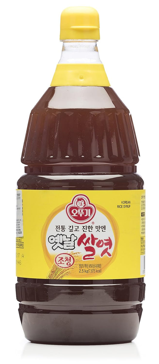 Ottogi Korean 100% Rice Syrup, 2.5Kg (Jocheong, Yetnal Ssalyeot) 오뚜기 옛날조청 씰엿