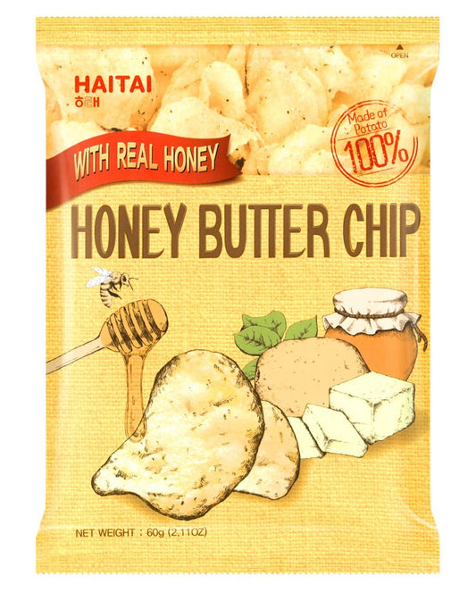 Haitai Honey Butter Chip New Korea Potato Snack (60g x 12)