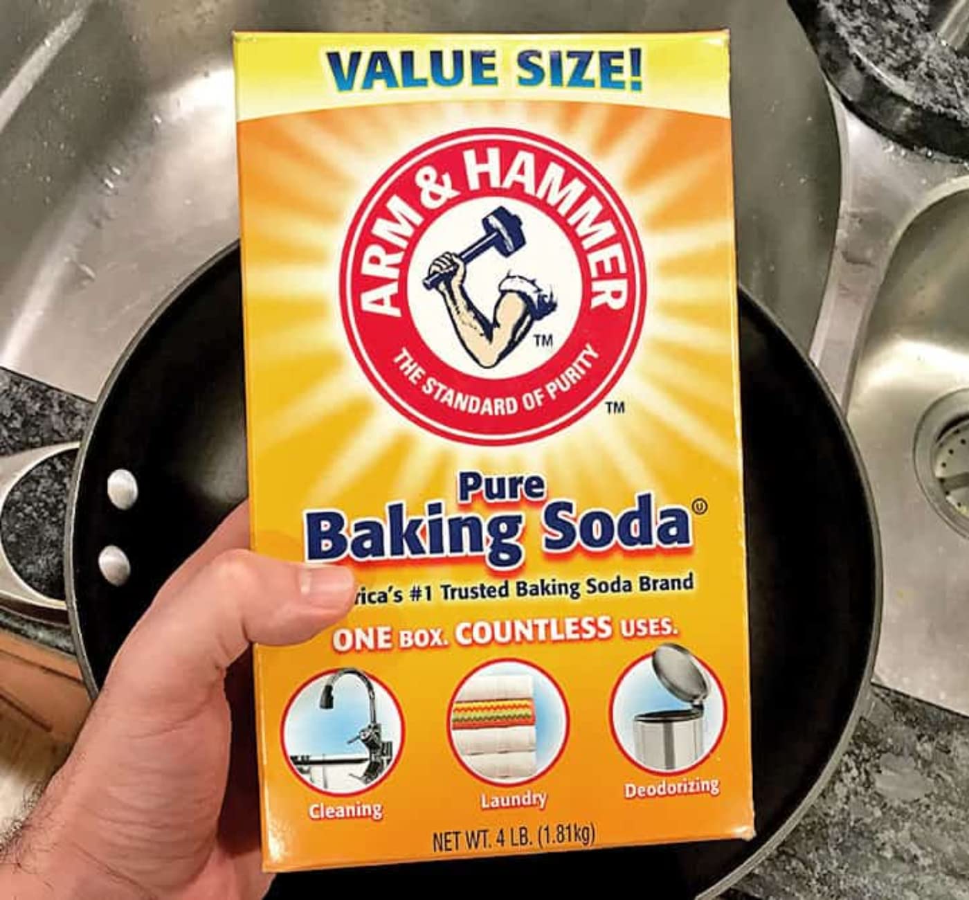 Arm & Hammer 33200-84104 Baking Soda, 16 oz (Pack of 24)
