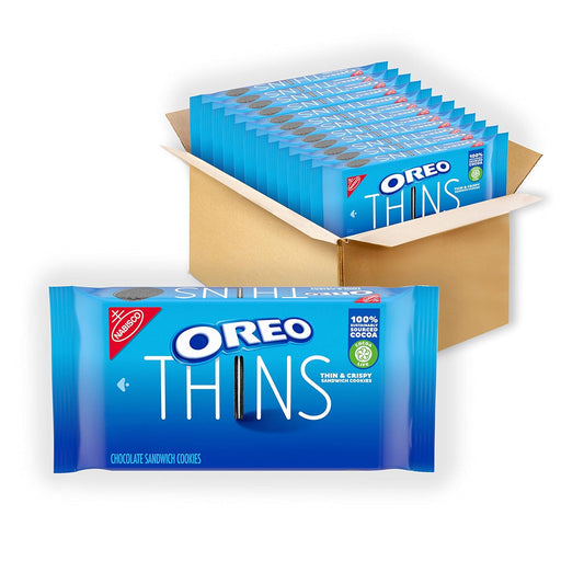 OREO Thins Chocolate Sandwich Cookies, 12 - 11.78oz Packs