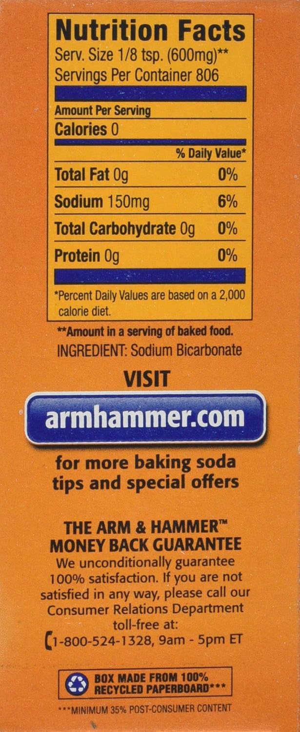 Arm & Hammer 33200-84104 Baking Soda, 16 oz (Pack of 24)