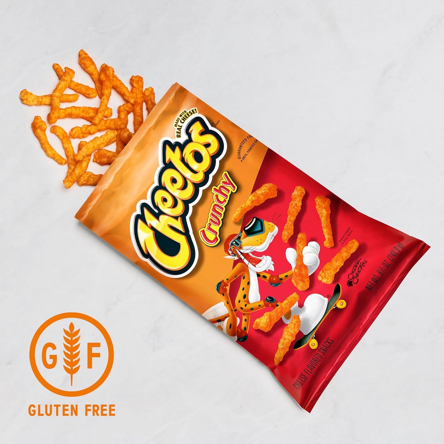 Cheetos Cheese Flavored Snacks, Crunchy, 1 Ounce (Pack of 104)
