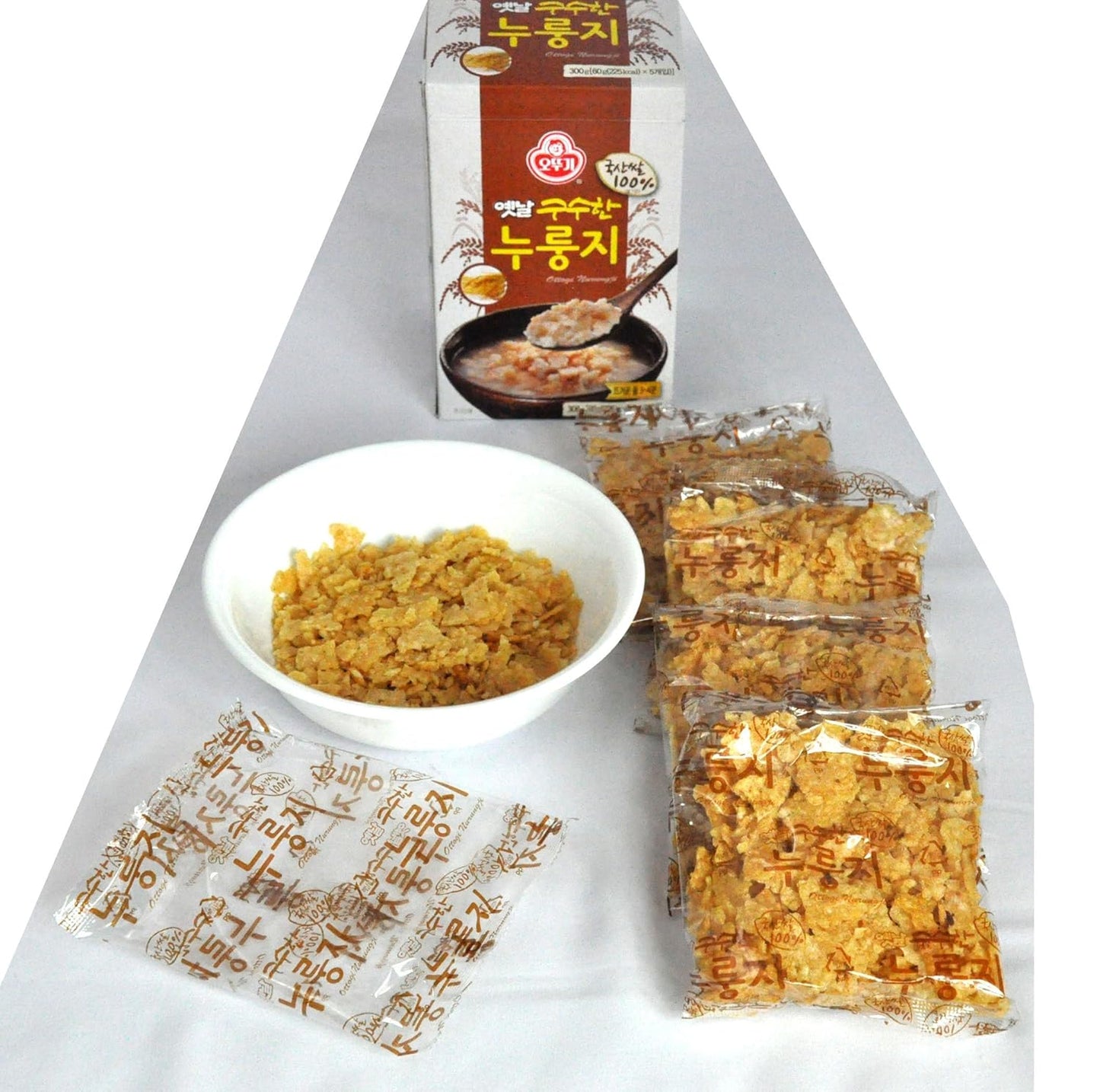 Ottogi Scorched Rice Chip (2.1ozX5pack/case)구수한 누룽지(60gX5pack/1case) (4 CASES)