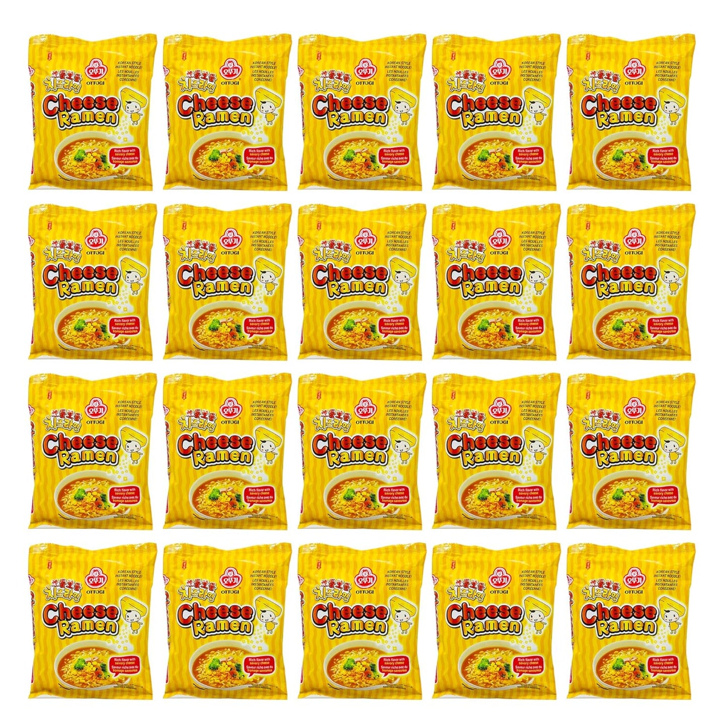 Ottogi Cheese Ramen 20Pack ,오뚜기 치즈라면 20PACK