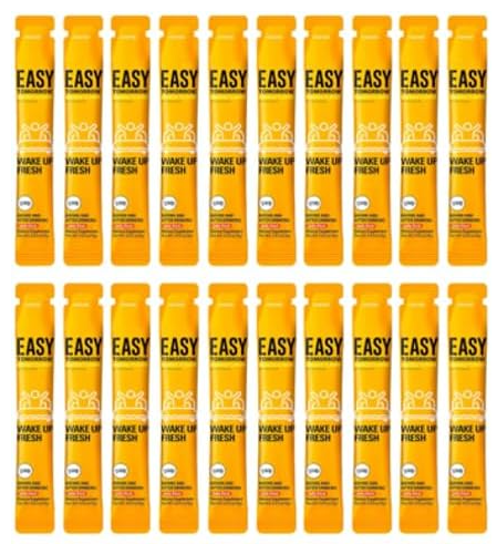 Easy Tomorrow Hangover Relief Jelly Stick, Mango Flavors, 20 Count, Party Recovery Aid, 상쾌한 20 Stick