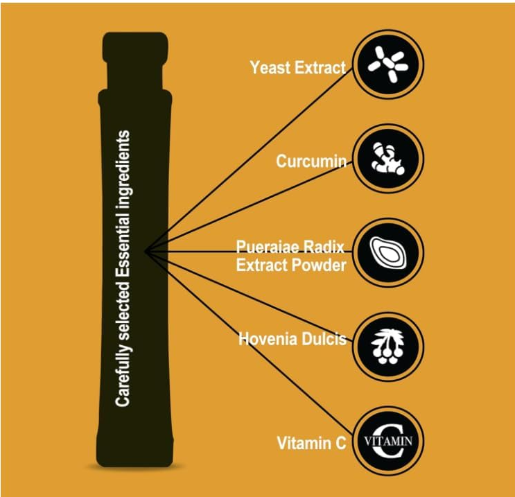 Easy Tomorrow Hangover Relief Jelly Stick, Mango Flavors, 20 Count, Party Recovery Aid, 상쾌한 20 Stick